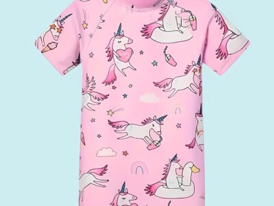 Đồ Bơi Trẻ Em Liền Thân – Mẫu Ngựa Hồng Unicorn