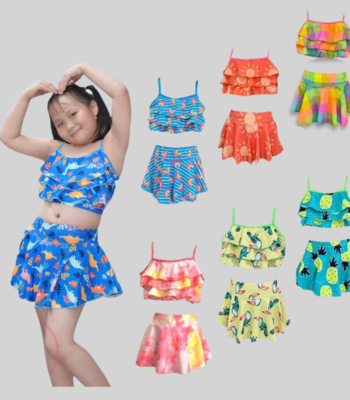 Váy Bơi Bèo 2 Dây Cho Bé Giái – MS70