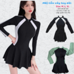 Bộ Liền Váy Tay Dài